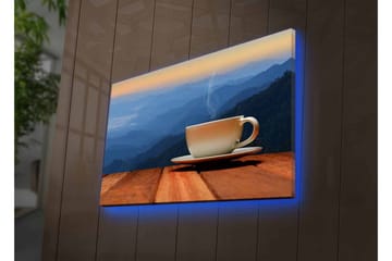 Väggdekor LED-belysning Canvas Målning - Inredning - Tavlor & posters - Canvastavla