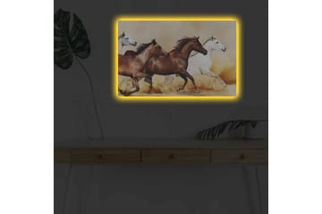 Väggdekor LED-belysning Canvas Målning - Inredning - Tavlor & posters - Canvastavla