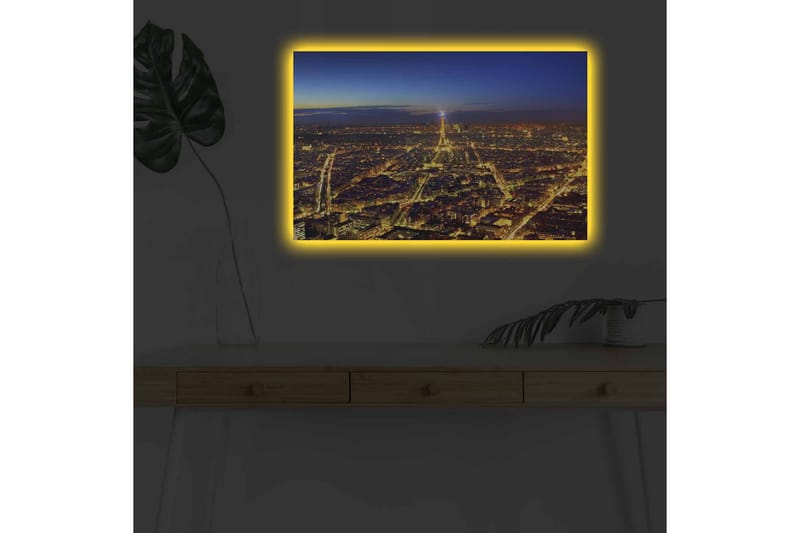 Väggdekor LED-belysning Canvas Målning - Inredning - Tavlor & posters - Canvastavla