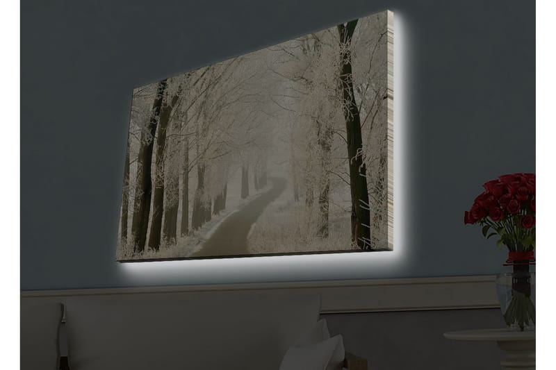 Väggdekor LED-belysning Canvas Målning - Inredning - Tavlor & posters - Canvastavla