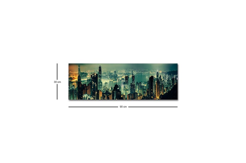 Väggdekor LED-belysning Canvas Målning - Inredning - Tavlor & posters - Canvastavla