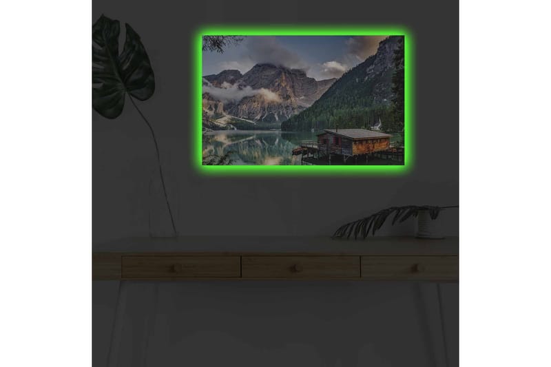 Väggdekor LED-belysning Canvas Målning - Inredning - Tavlor & posters - Canvastavla