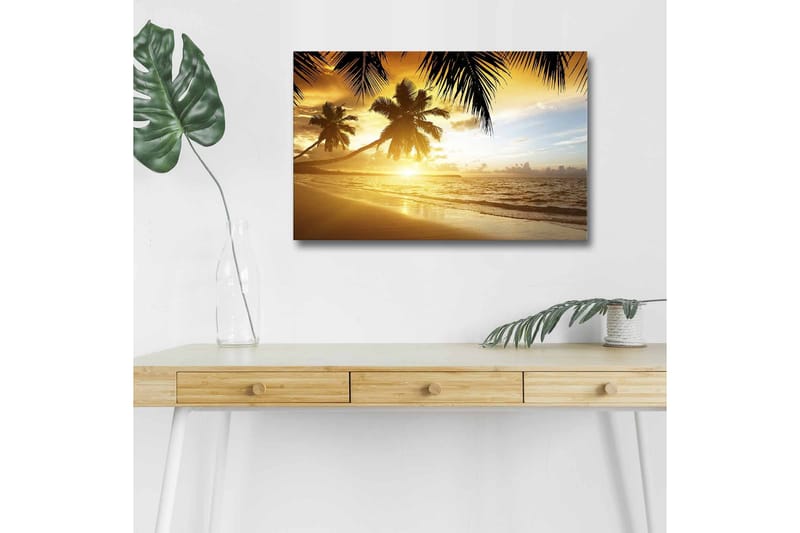 Väggdekor LED-belysning Canvas Målning - Inredning - Tavlor & posters - Canvastavla