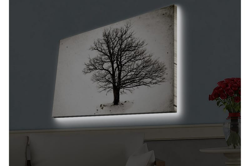 Väggdekor LED-belysning Canvas Målning - Inredning - Tavlor & posters - Canvastavla