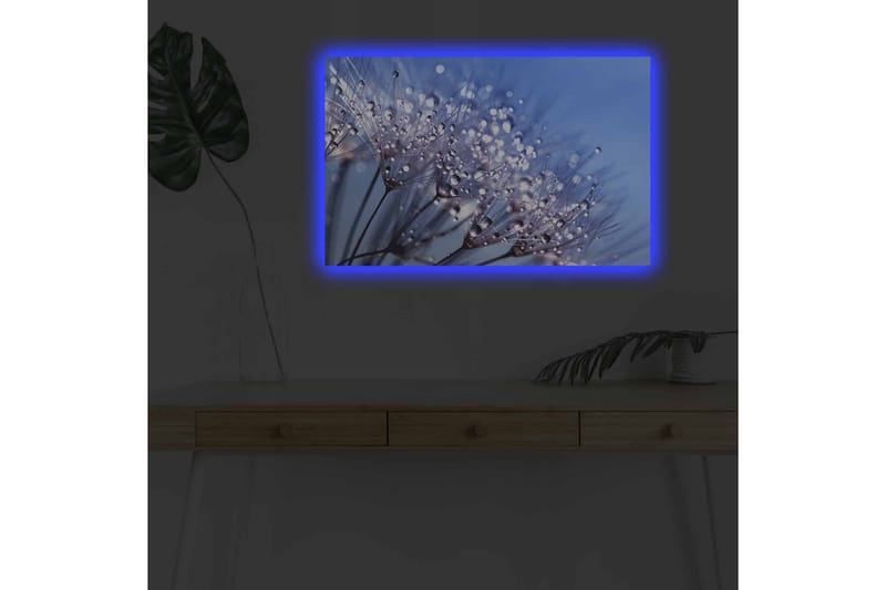 Väggdekor LED-belysning Canvas Målning - Inredning - Tavlor & posters - Canvastavla