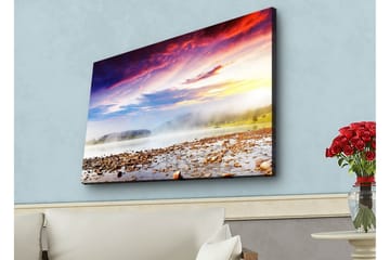 Väggdekor LED-belysning Canvas Målning - Inredning - Tavlor & posters - Canvastavla