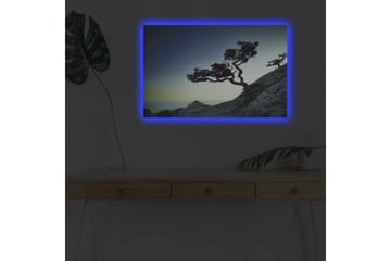 Väggdekor LED-belysning Canvas Målning - Inredning - Tavlor & posters - Canvastavla