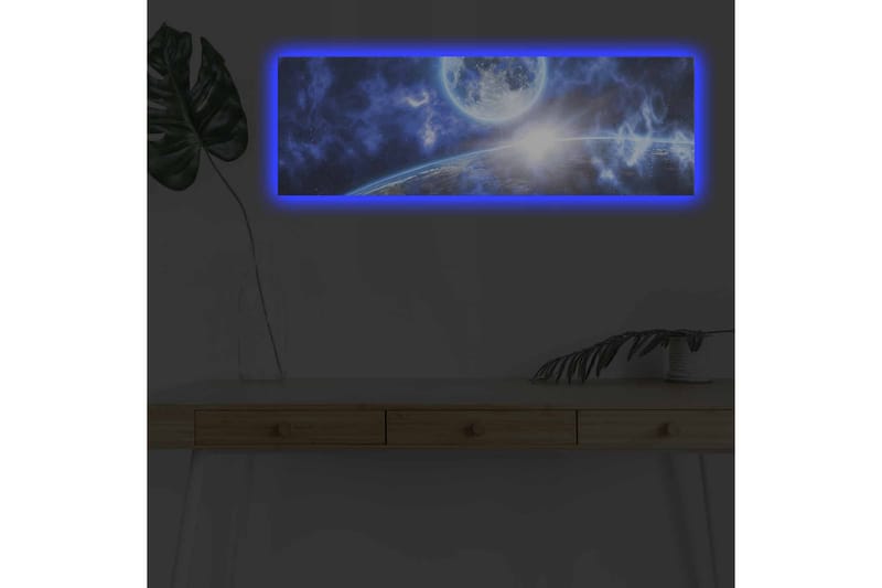 Väggdekor LED-belysning Canvas Målning - Inredning - Tavlor & posters - Canvastavla