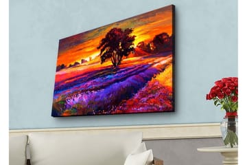 Väggdekor LED-belysning Canvas Målning - Inredning - Tavlor & posters - Canvastavla