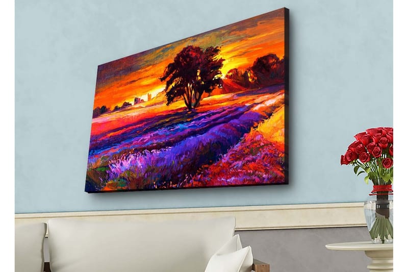 Väggdekor LED-belysning Canvas Målning - Inredning - Tavlor & posters - Canvastavla