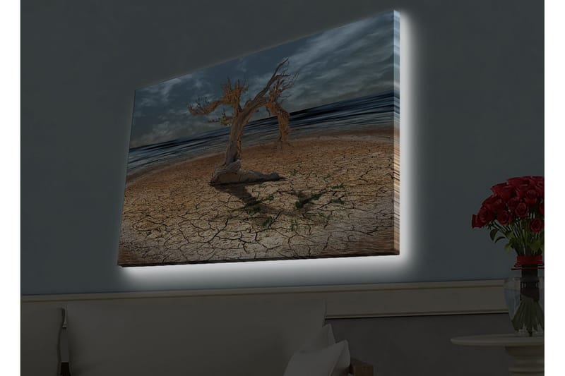 Väggdekor LED-belysning Canvas Målning - Inredning - Tavlor & posters - Canvastavla