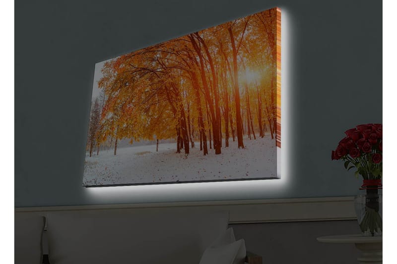 Väggdekor LED-belysning Canvas Målning - Inredning - Tavlor & posters - Canvastavla
