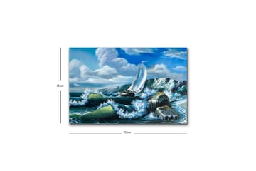 Väggdekor LED-belysning Canvas Målning - Inredning - Tavlor & posters - Canvastavla