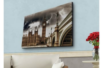 Väggdekor LED-belysning Canvas Målning - Inredning - Tavlor & posters - Canvastavla