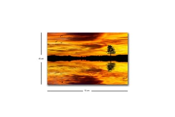Väggdekor LED-belysning Canvas Målning - Inredning - Tavlor & posters - Canvastavla