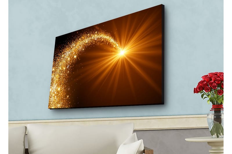 Väggdekor LED-belysning Canvas Målning - Inredning - Tavlor & posters - Canvastavla