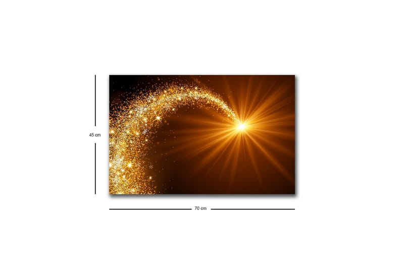 Väggdekor LED-belysning Canvas Målning - Inredning - Tavlor & posters - Canvastavla