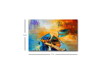 Väggdekor LED-belysning Canvas Målning - Inredning - Tavlor & posters - Canvastavla