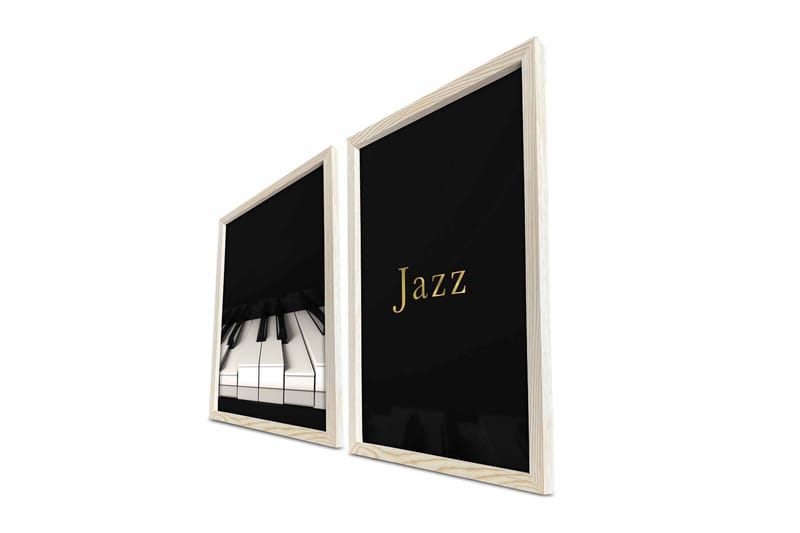 Väggdekor MDF Målning 2 Delar - Inredning - Tavlor & posters - Canvastavla