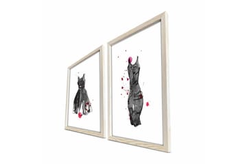 Väggdekor MDF Målning 2 Delar - Inredning - Tavlor & posters - Canvastavla