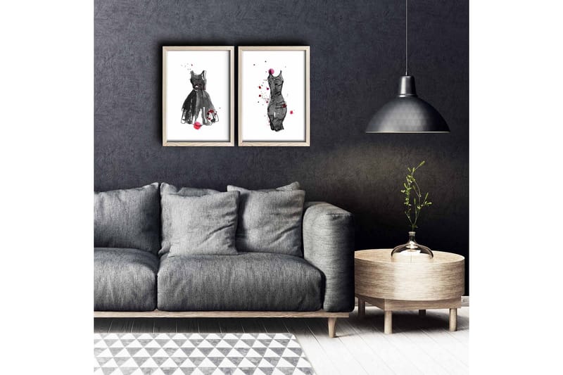 Väggdekor MDF Målning 2 Delar - Inredning - Tavlor & posters - Canvastavla