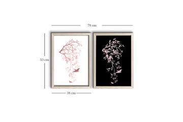 Väggdekor MDF Målning 2 Delar - Inredning - Tavlor & posters - Canvastavla