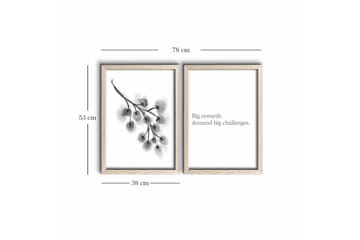 Väggdekor MDF Målning 2 Delar - Inredning - Tavlor & posters - Canvastavla