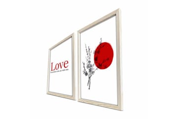Väggdekor MDF Målning 2 Delar - Inredning - Tavlor & posters - Canvastavla