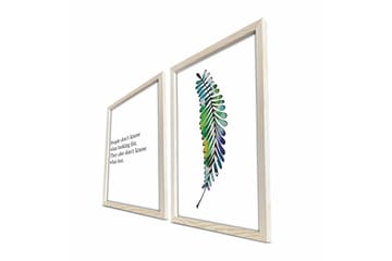 Väggdekor MDF Målning 2 Delar - Inredning - Tavlor & posters - Canvastavla