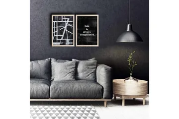 Väggdekor MDF Målning 2 Delar - Inredning - Tavlor & posters - Canvastavla