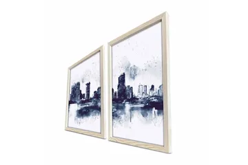 Väggdekor MDF Målning 2 Delar - Inredning - Tavlor & posters - Canvastavla