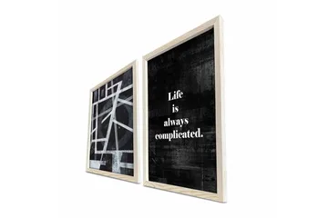 Väggdekor MDF Målning 2 Delar - Inredning - Tavlor & posters - Canvastavla