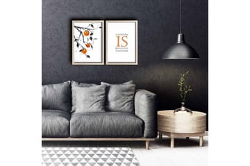 Väggdekor MDF Målning 2 Delar - Inredning - Tavlor & posters - Canvastavla