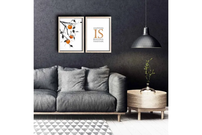 Väggdekor MDF Målning 2 Delar