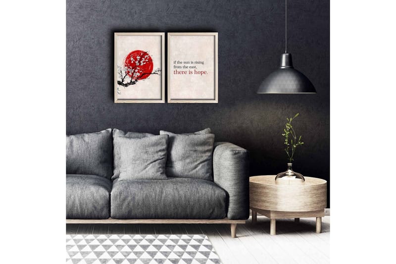 Väggdekor MDF Målning 2 Delar