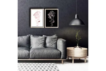 Väggdekor MDF Målning 2 Delar - Inredning - Tavlor & posters - Canvastavla