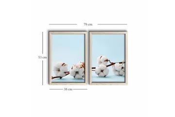 Väggdekor MDF Målning 2 Delar - Inredning - Tavlor & posters - Canvastavla