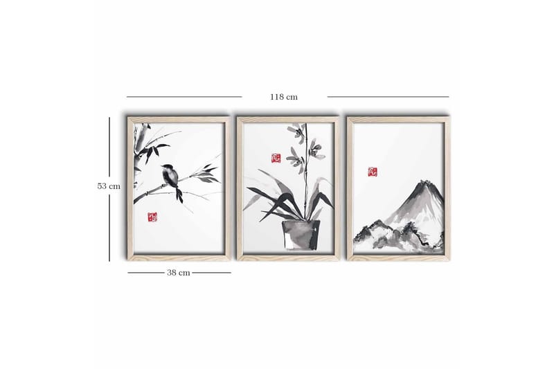 Väggdekor MDF Målning - Inredning - Tavlor & posters - Canvastavla