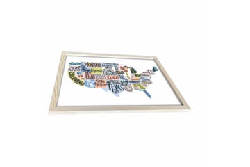 Väggdekor MDF Målning - Inredning - Tavlor & posters - Canvastavla