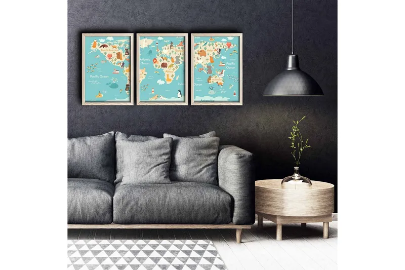 Väggdekor MDF Målning