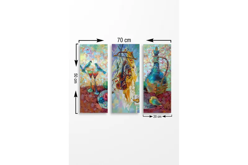 Väggdekor MDF Målning - Inredning - Tavlor & posters - Canvastavla