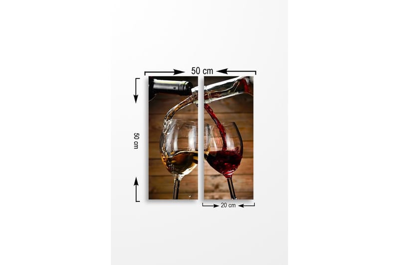 Väggdekor MDF Målning - Inredning - Tavlor & posters - Canvastavla