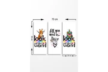 Väggdekor MDF Målning - Inredning - Tavlor & posters - Canvastavla