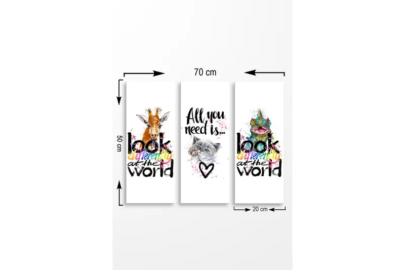 Väggdekor MDF Målning - Inredning - Tavlor & posters - Canvastavla