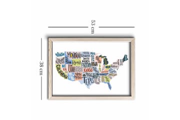 Väggdekor MDF Målning - Inredning - Tavlor & posters - Canvastavla