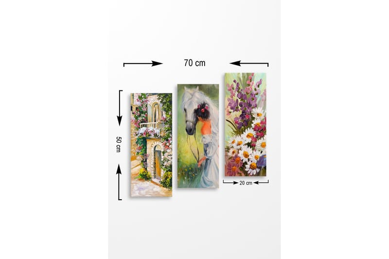 Väggdekor MDF Målning - Inredning - Tavlor & posters - Canvastavla