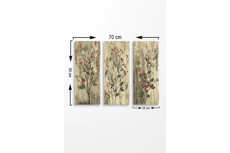 Väggdekor MDF Målning - Inredning - Tavlor & posters - Canvastavla