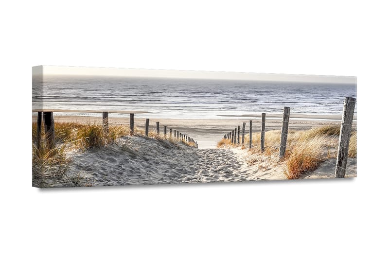 Warm Sand Tavla Canvas 45X140Cm Flerfärgad - Canvastavla