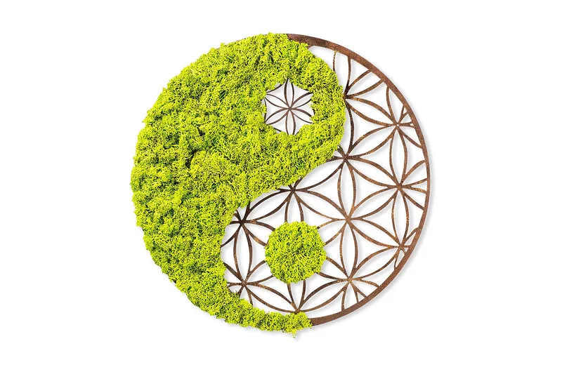 Yin Yang Canvastavla, 44x44 cm