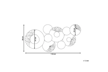Cesium Väggdekoration - Silver/Svart - Inredning - Tavlor & posters - Canvastavla